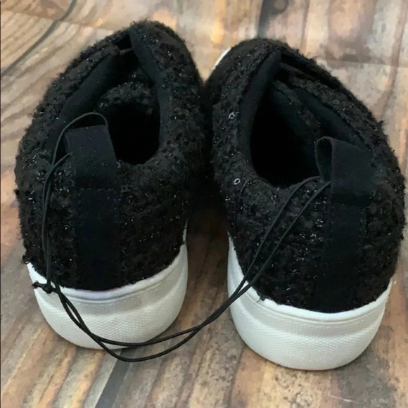 DV dolce vita black tweed sequin slip on 7 - Picture 4 of 5